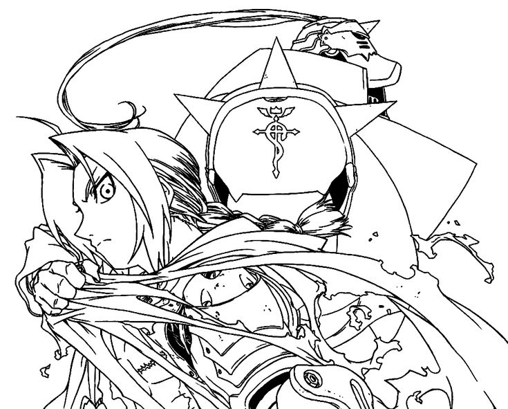 Alphonse elric coloring pages