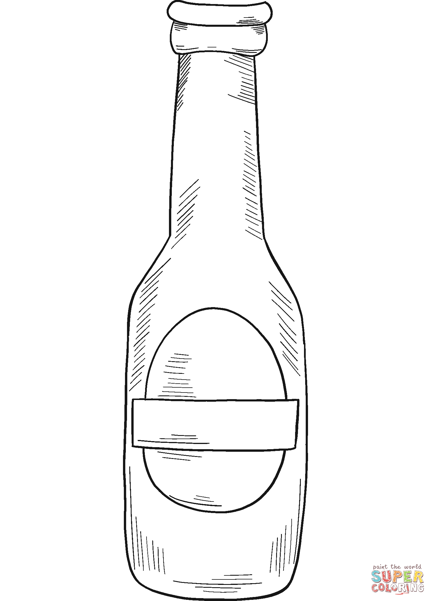 Beer bottle coloring page free printable coloring pages