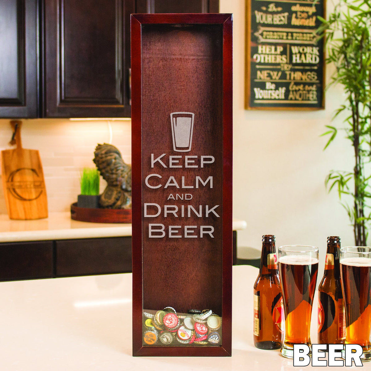 Small rectangle beer cap holder