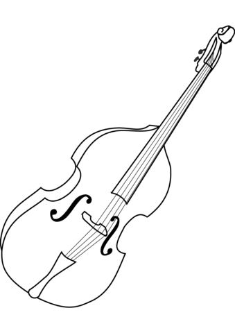 Cello coloring page free printable coloring pages