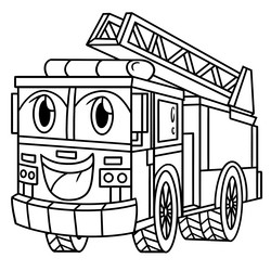 Firefighter hose coloring page vector images