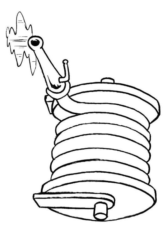 Coloring page fire hose