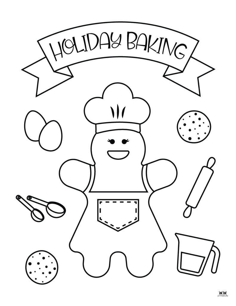 Gingerbread man coloring pages