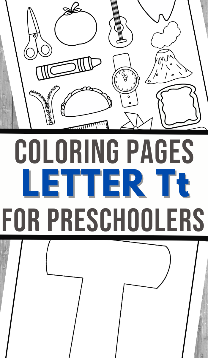 Letter t coloring pages
