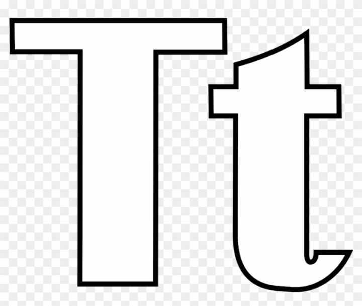 Free pics of alphabet coloring pages t