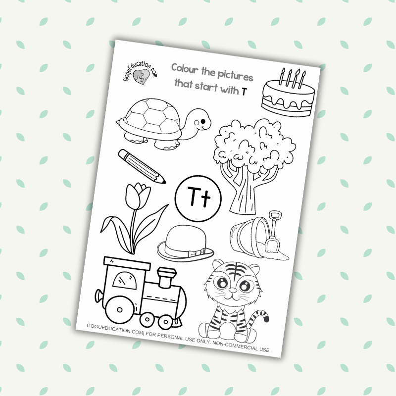 Coloring satpin phonics
