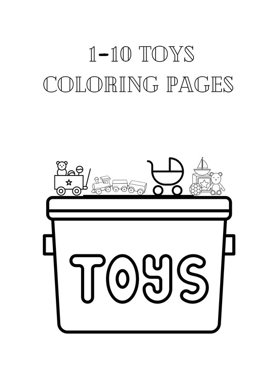 Printable for kids numbers to coloring pages education fun learning math and counting big easy to color pictures parents teachers help instant download