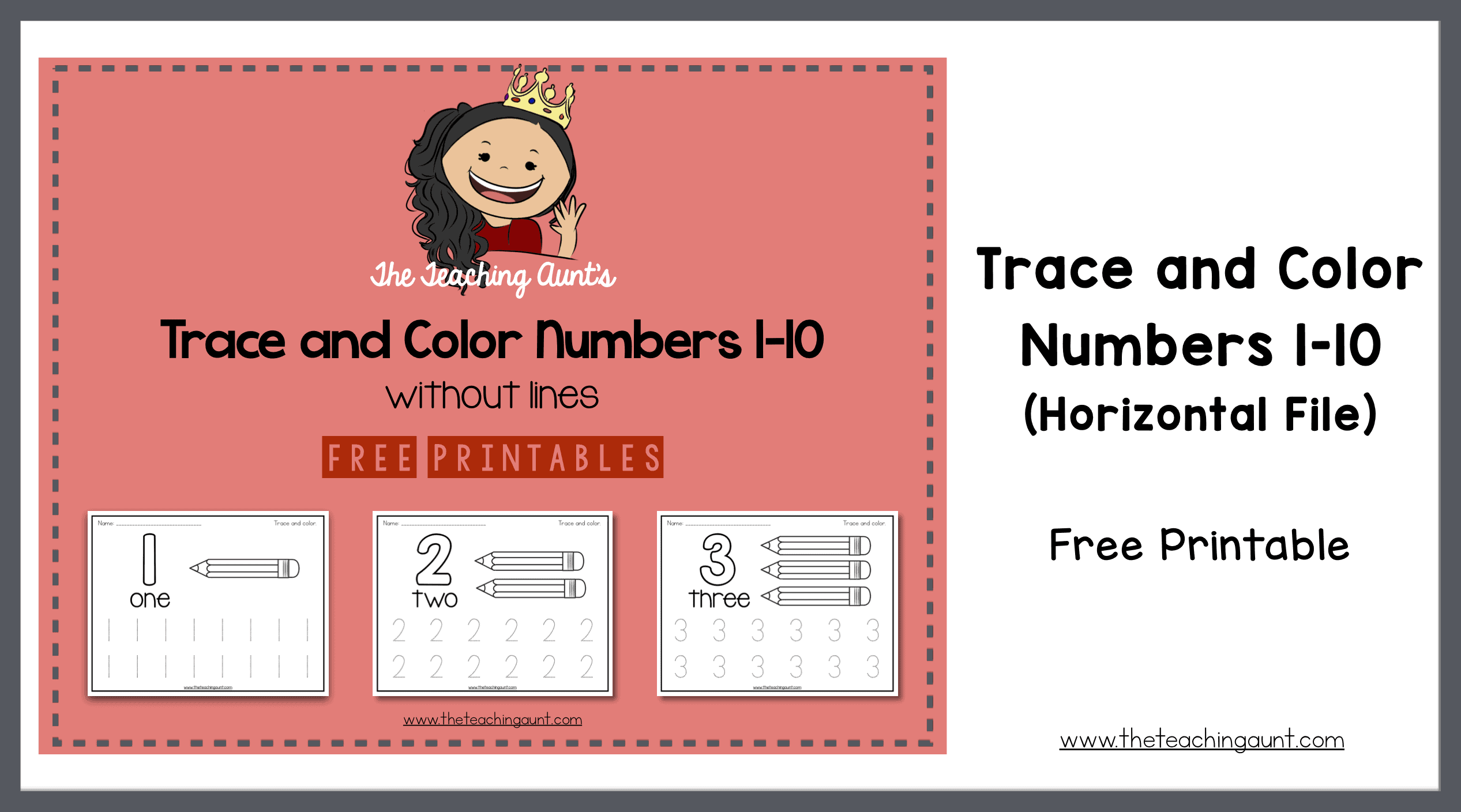 Trace and color number pages