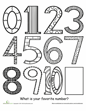 Color the numbers