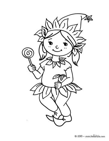 Carnival costumes for girls coloring pages