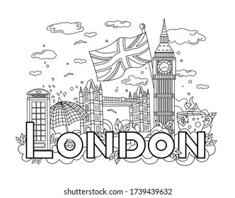 Best england coloring book royalty