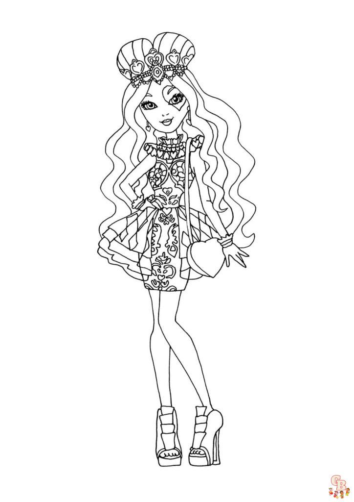 Ever after high coloring pages
