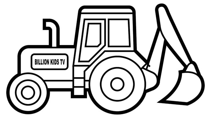 Excavator coloring page big excavator coloring page wecoloringpage
