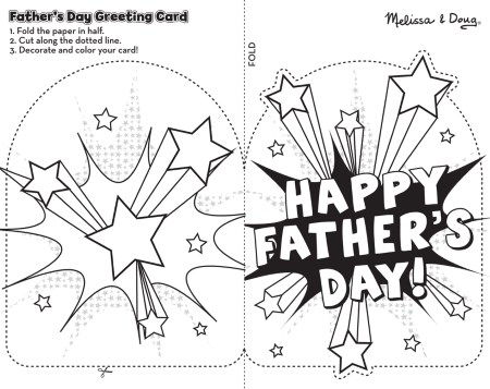 Printable fathers day coloring crafts roundup