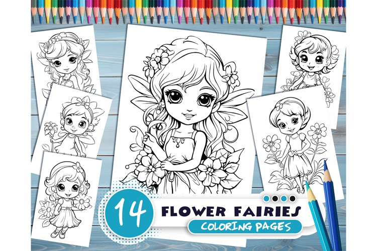Flower fairies pdf coloring book