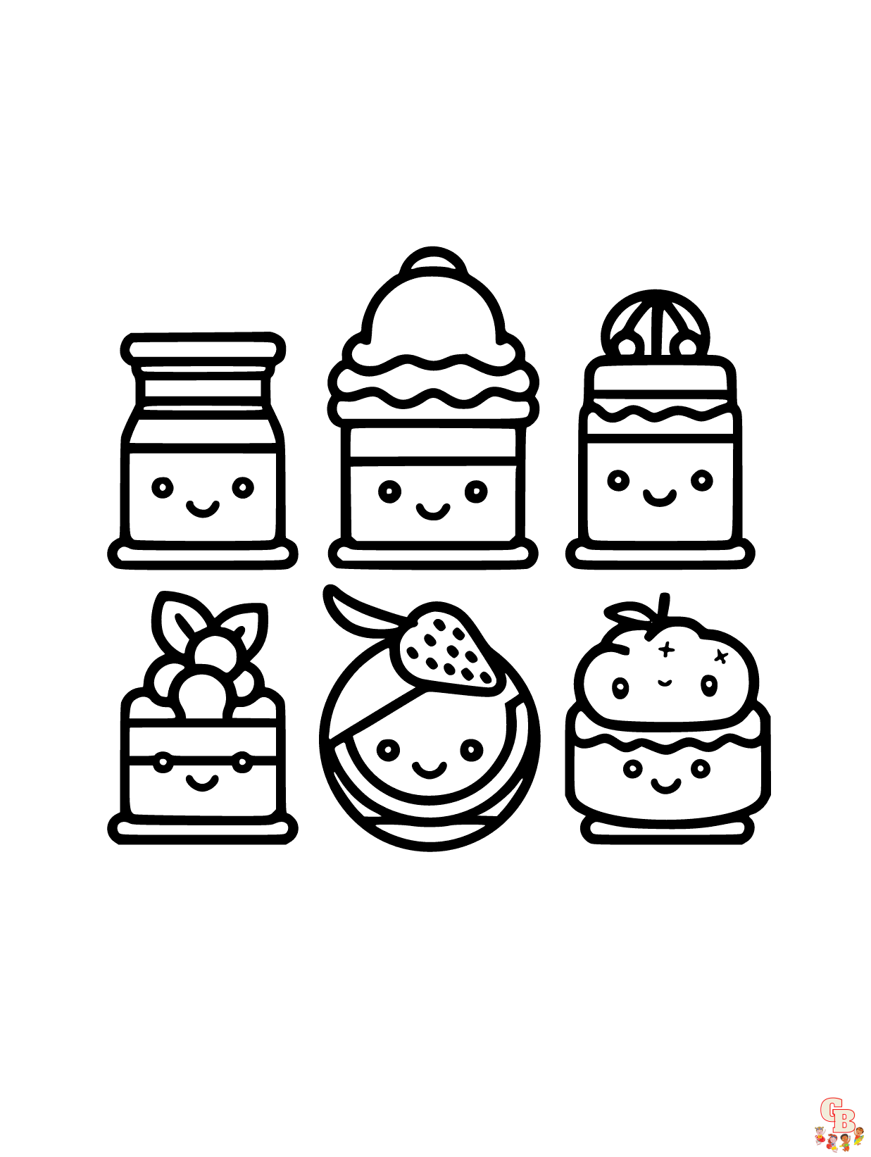 Food coloring pages printable free and easy to use for kids