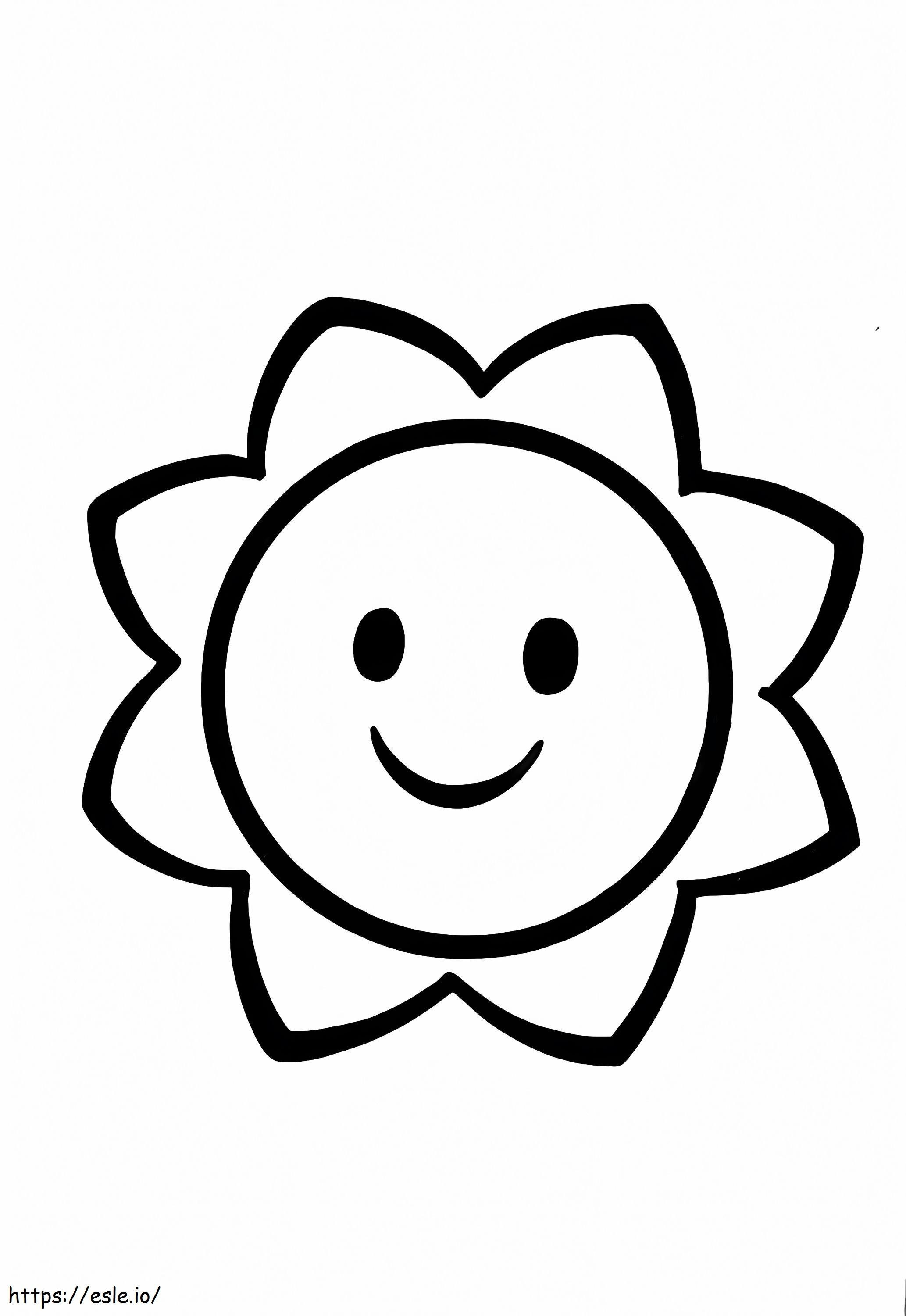 Lovely flower for year old kids coloring page