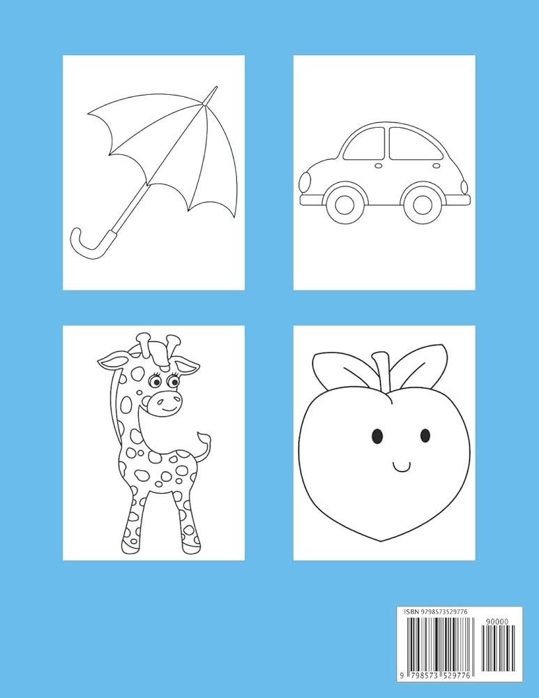 Baby coloring book year old a toddler coloring pages for kids ages