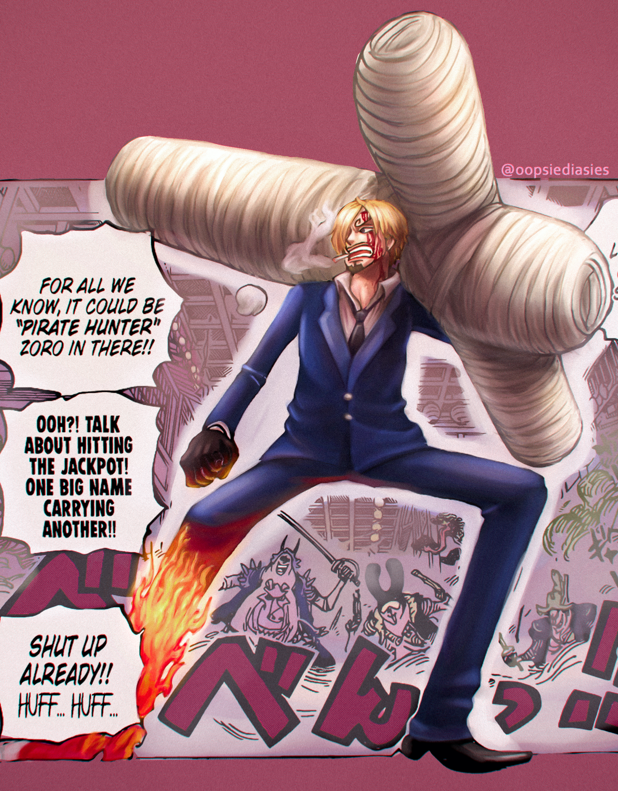 My coloring from the latest chapter ronepiece