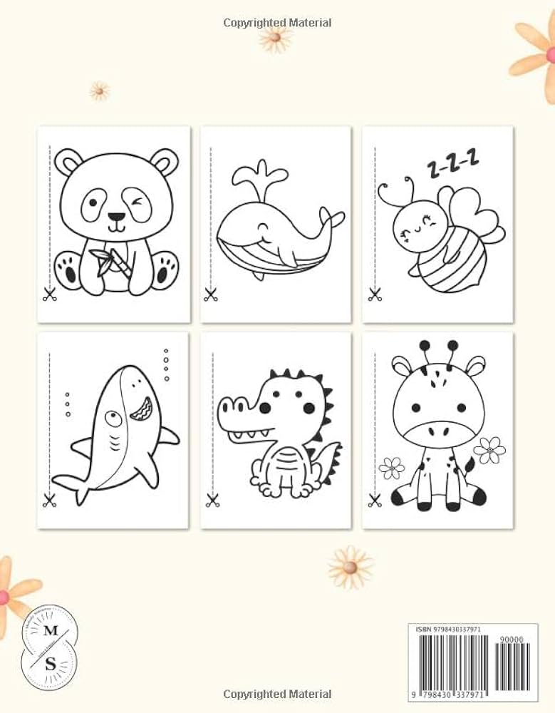 Animals coloring book for toddlers