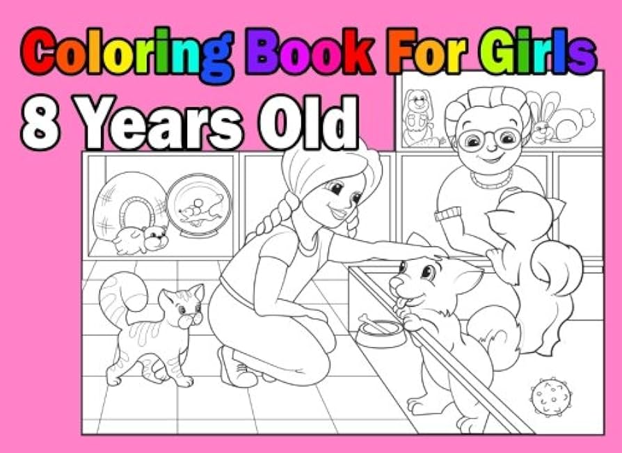 Loring book for girls years old landscape format loring book in books