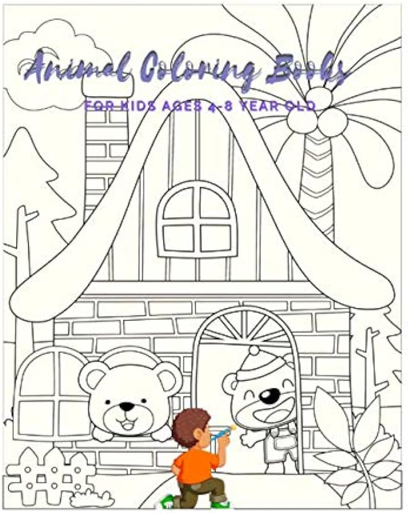 Animal coloring books for kids ages