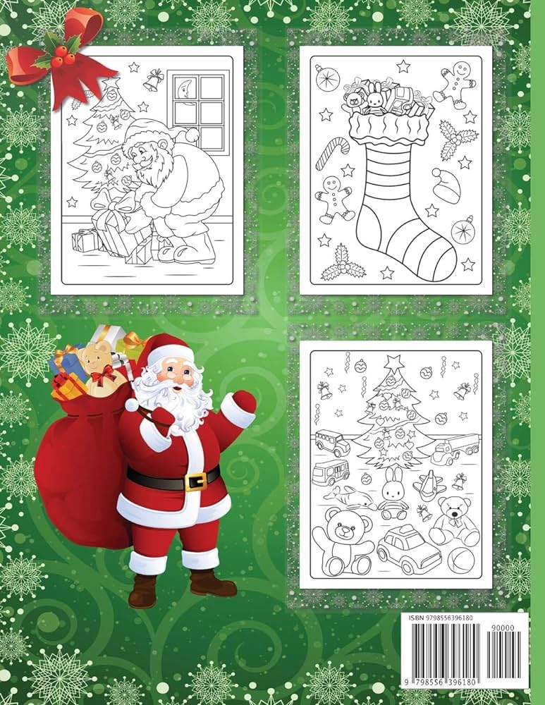 Merry christmas coloring book for kids new for