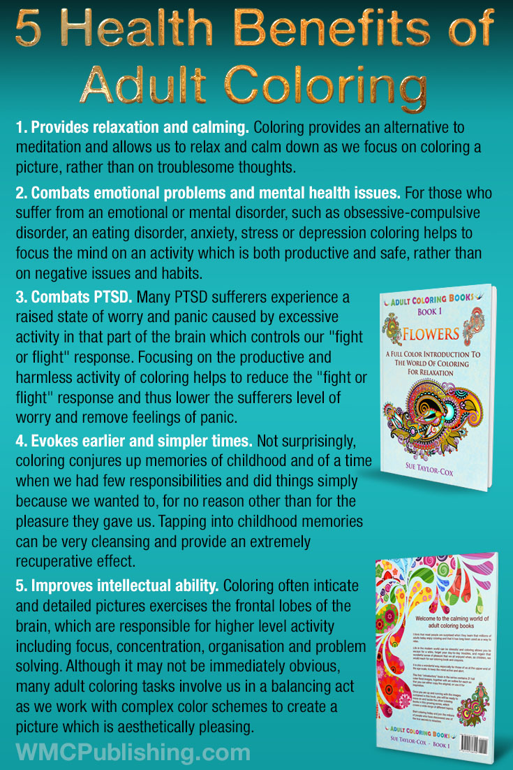 Health benefits of adult coloring wmc publishing