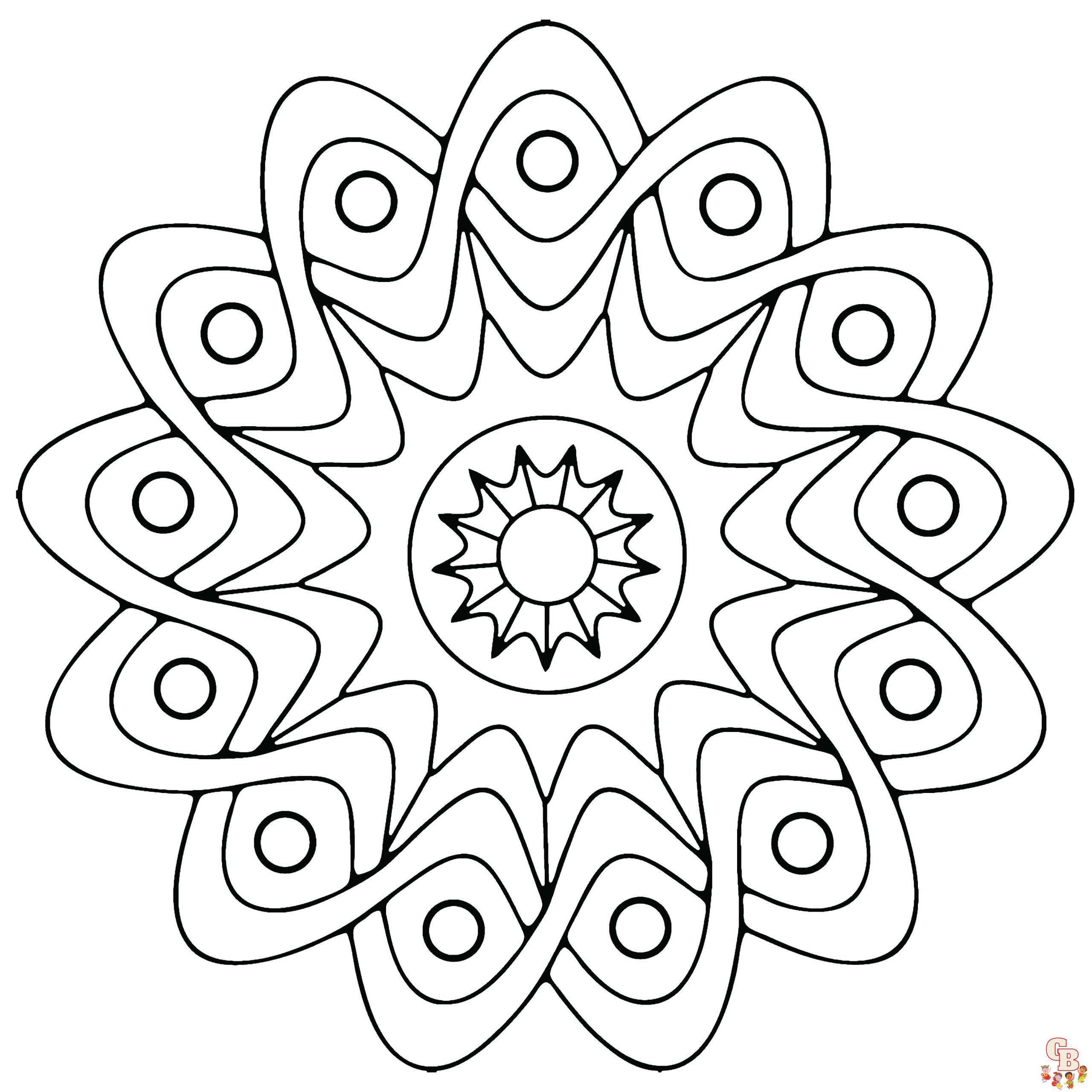 Free geometric coloring pages