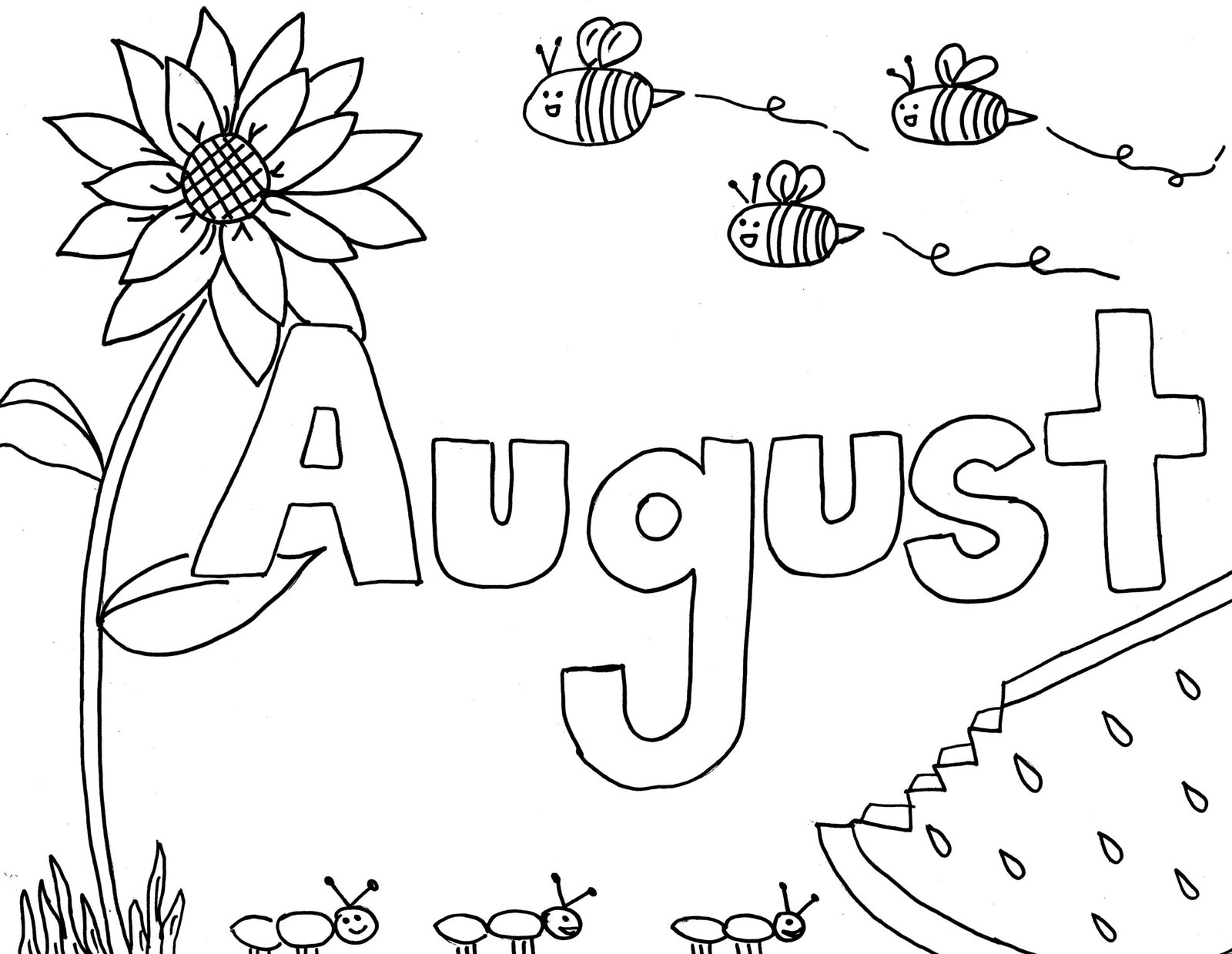 August coloring pages printable for free download