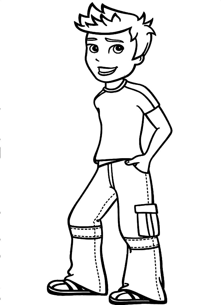 Free printable boy coloring pages for kids