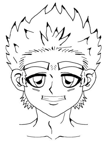Anime boys coloring pages free coloring pages