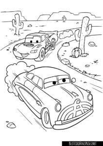 Cars coloring page