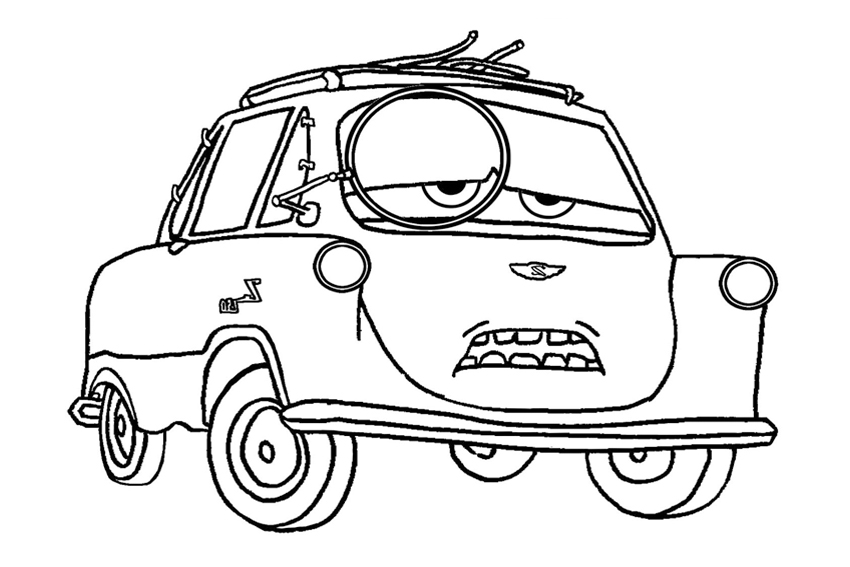 Coloring in cars coloring pages from the disney movies