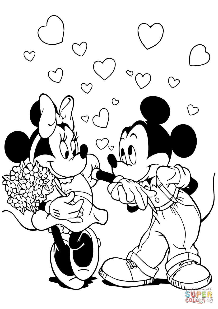Sweet valentine couple in love coloring page free printable coloring pages