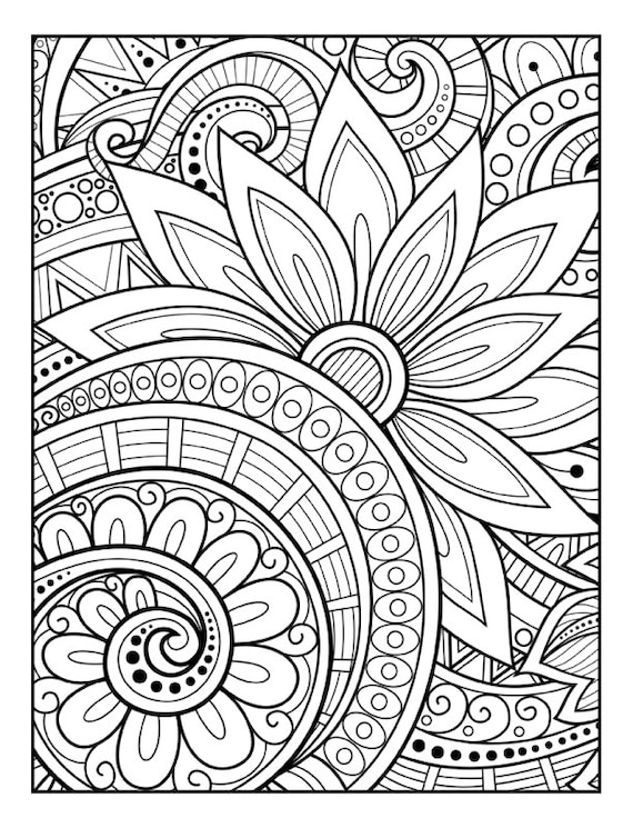 Stunning patterns adult coloring book stress relieving mandala style patterns mandala coloring pages