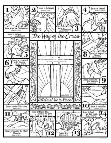 Cross coloring page sunday school bible coloring pages