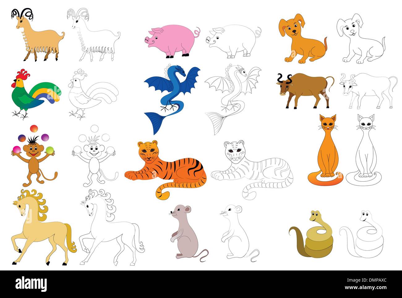Animals coloring pages hi