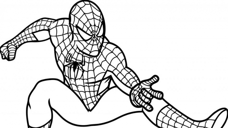 Fun spiderman coloring pages for kids