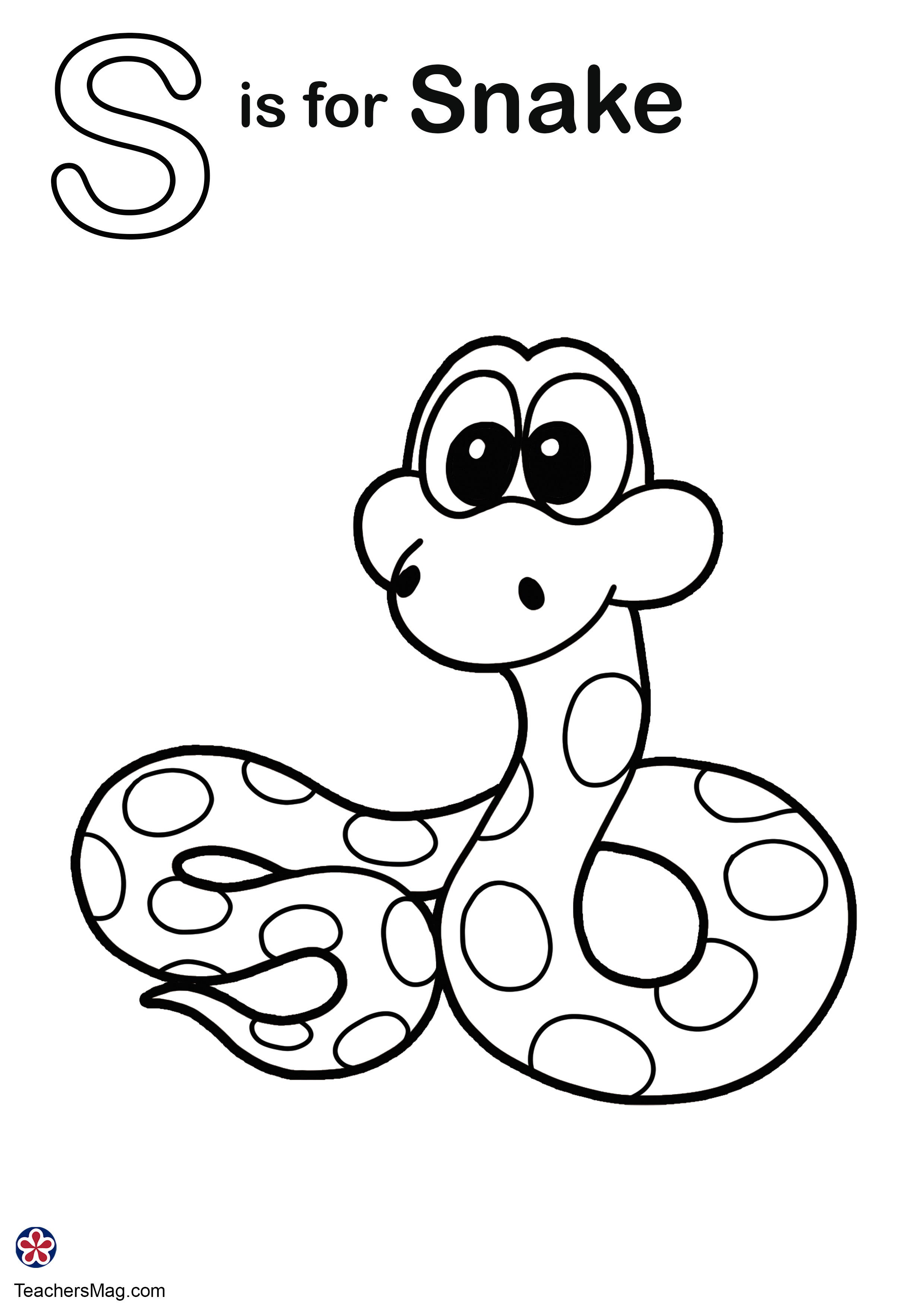 Letter s coloring pages