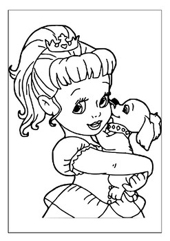Engage your childs imagination with printable little girl coloring pages