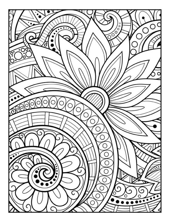 Stunning patterns adult coloring book stress relieving mandala style patterns mandala coloring pages
