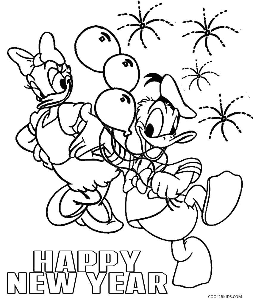 Printable new years coloring pages for kids coolbkids new year coloring pages disney new year coloring pages