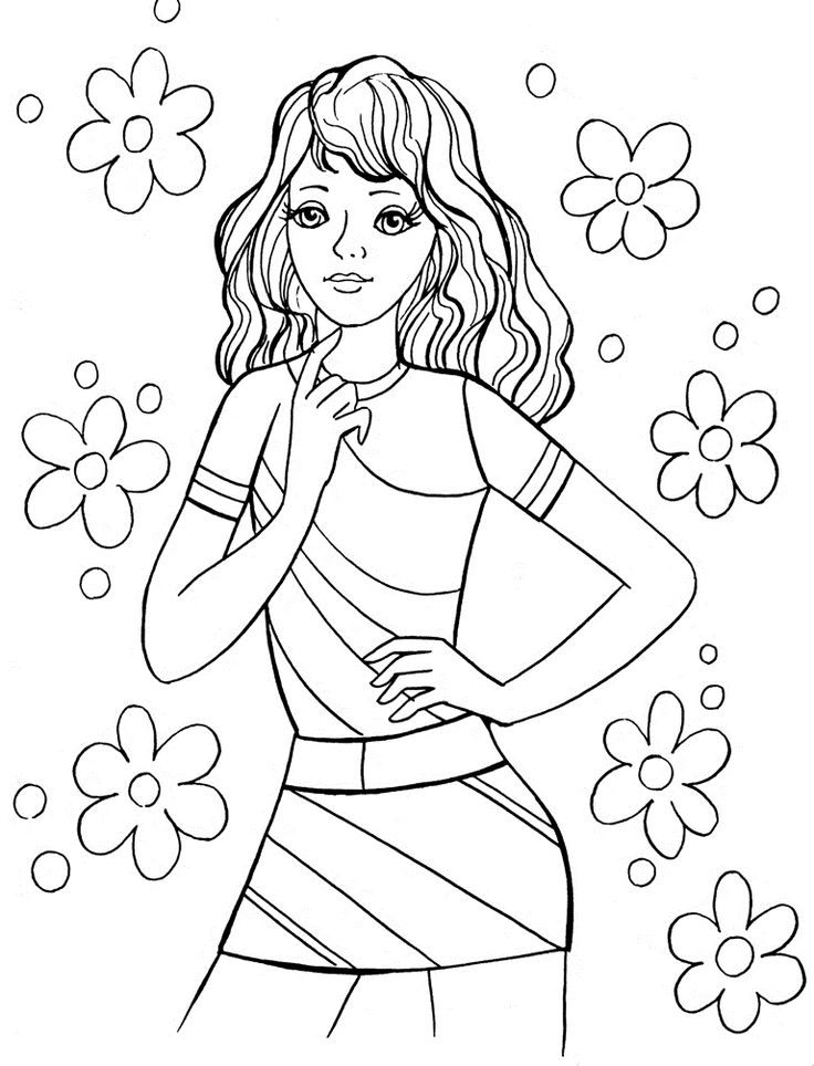 Free games for kids fashionable girls coloring pages coloring pages for girls cartoon coloring pages coloring books
