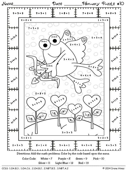 Nd grade math color by number coloring pages math coloring math coloring worksheets nd grade math