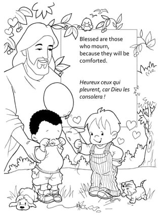Bãatitudes cahier de coloriage