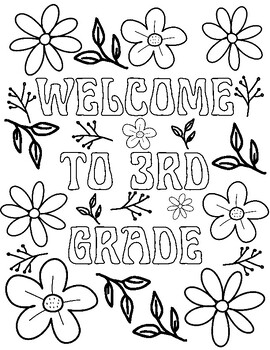 Rd grade coloring pages tpt
