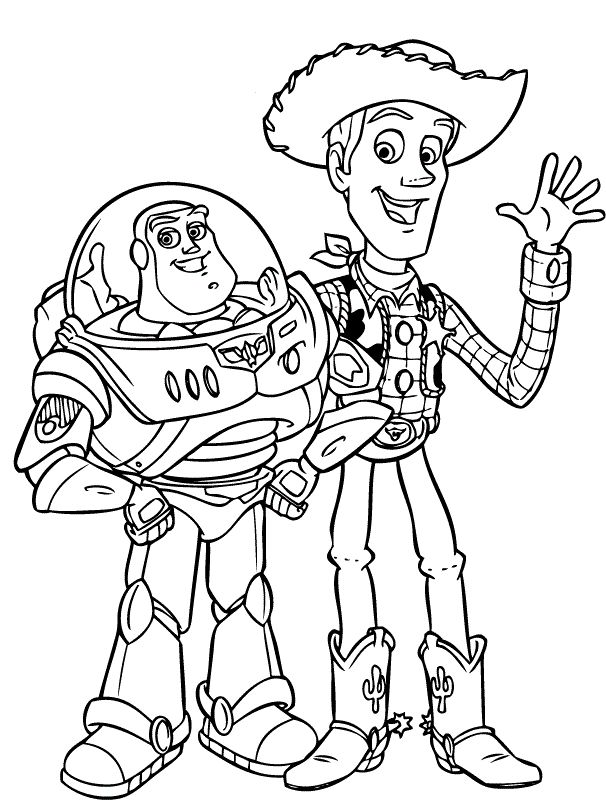 Woody coloring pages
