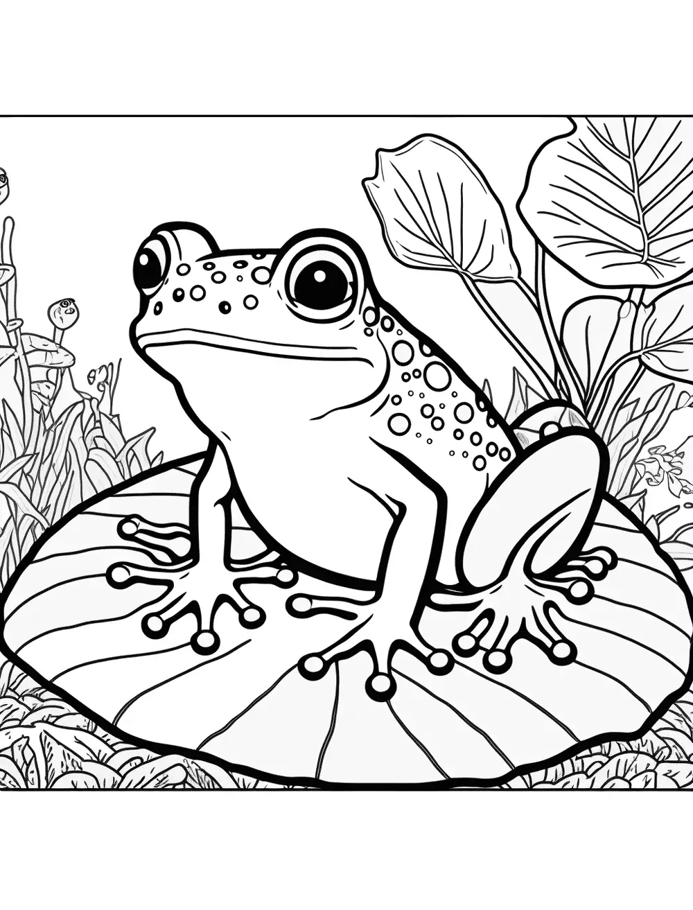 Frog coloring pages by coloringpageswk on