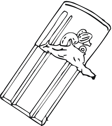 Chocolate bar coloring page free printable coloring pages